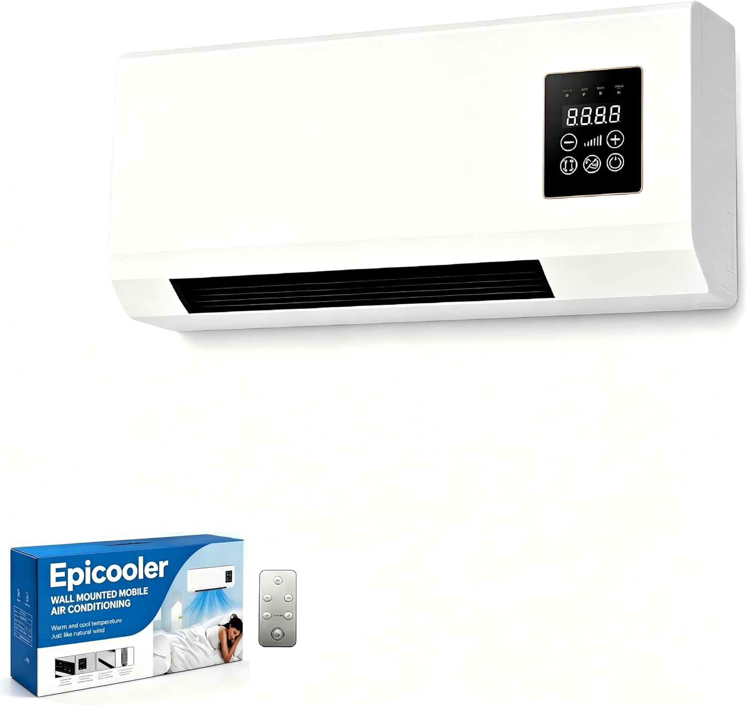 Mini Quiet Air Cooler — 6 Speeds, Remote Control & LED Display
